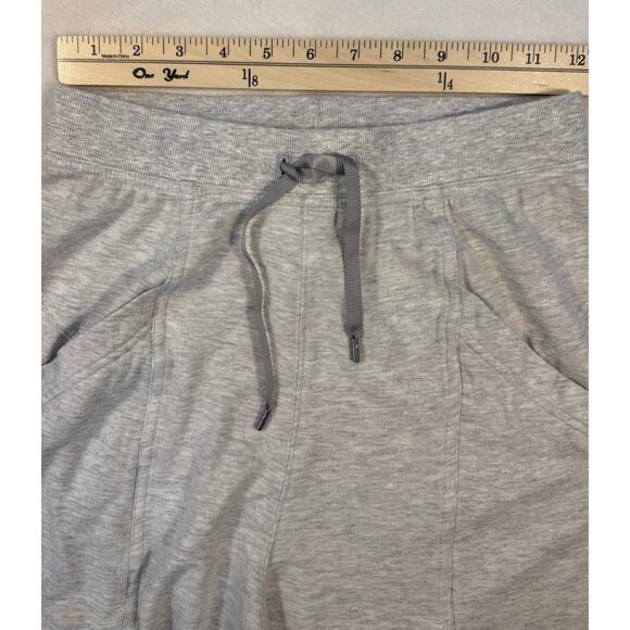 Lululemon 2 pc Set Warm Down Crew Top & Still Chill Jogger Pant Light Grey Small - Picture 7 of 11